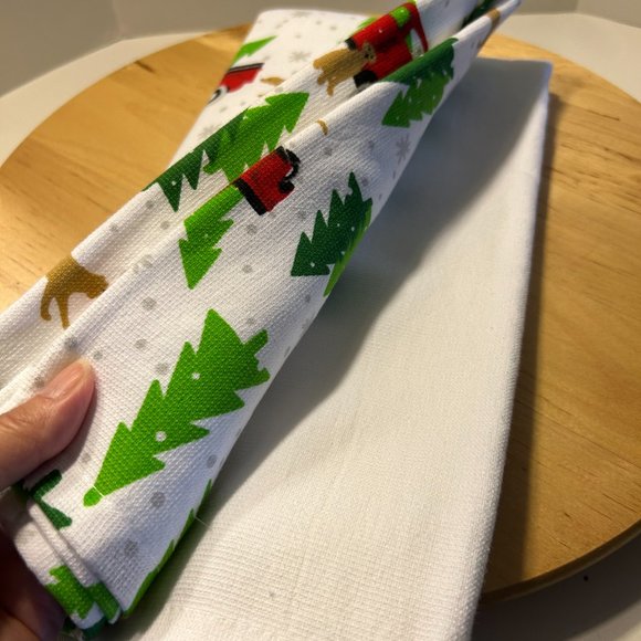 Peppermint Square kitchen towels set of 2 - Picture 3 of 3